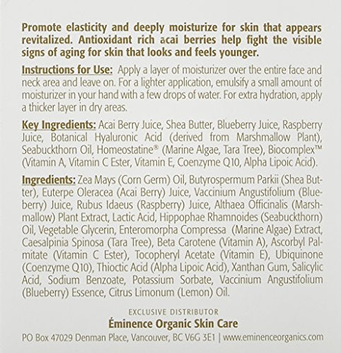 Eminence fruits antioxydants myrtilles et framboises, protection naturelle des cellules.