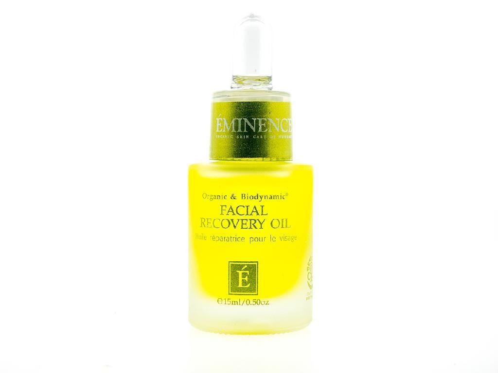 Eminence huile-visage biodynamique — bouteille prête pour hydratation et éclat.