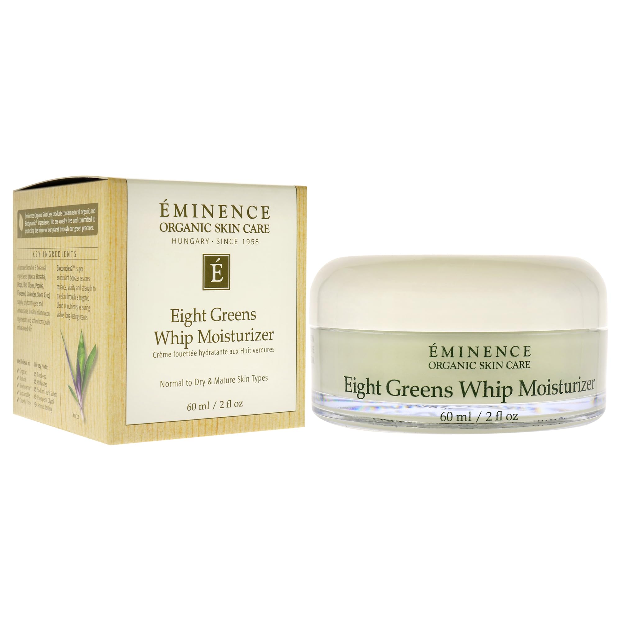 Eminence Huit Verts Mousse Visage – absorption douce pour peau équilibrée.