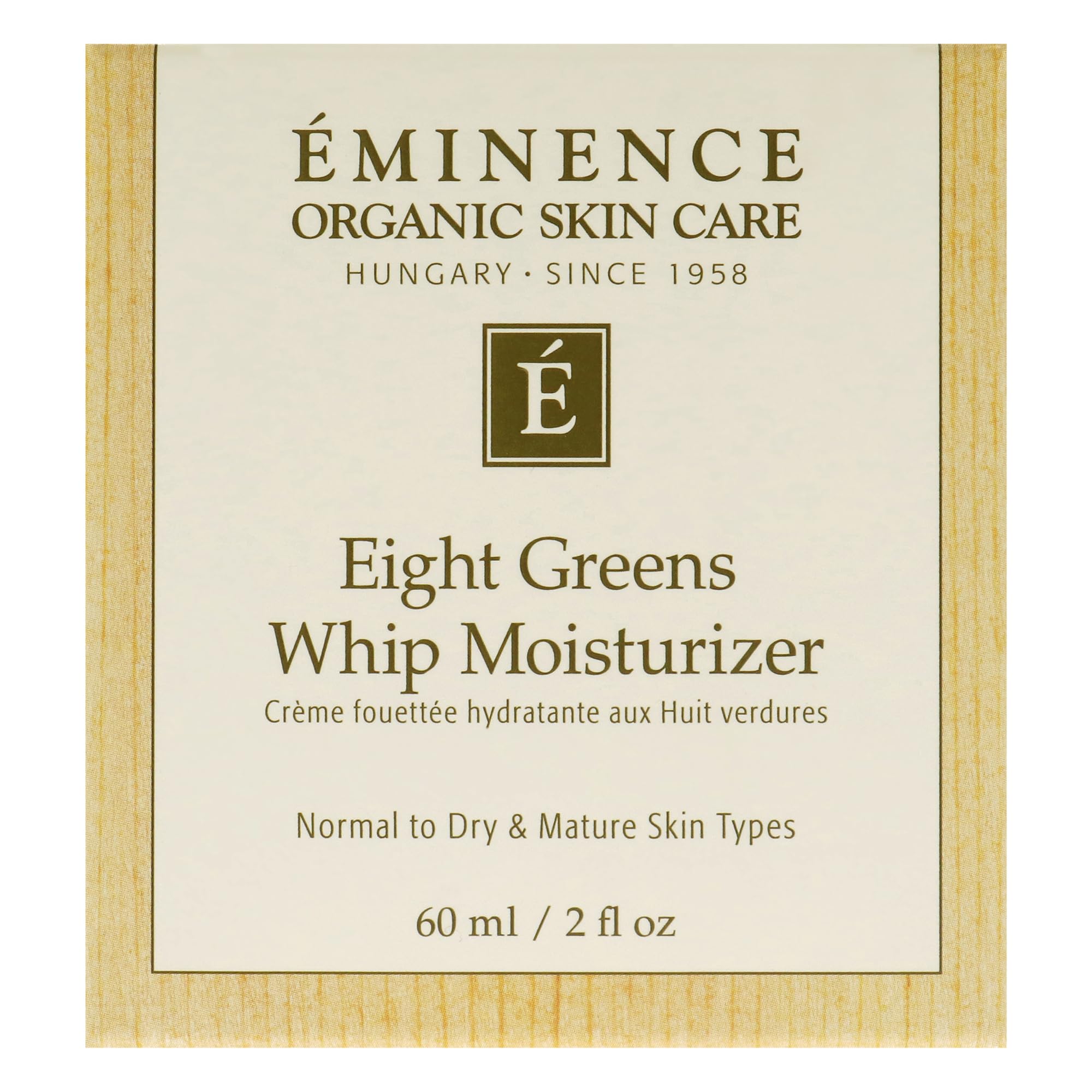 Eminence Huit Verts Mousse Visage – crème jour légère pour hydratation durable.