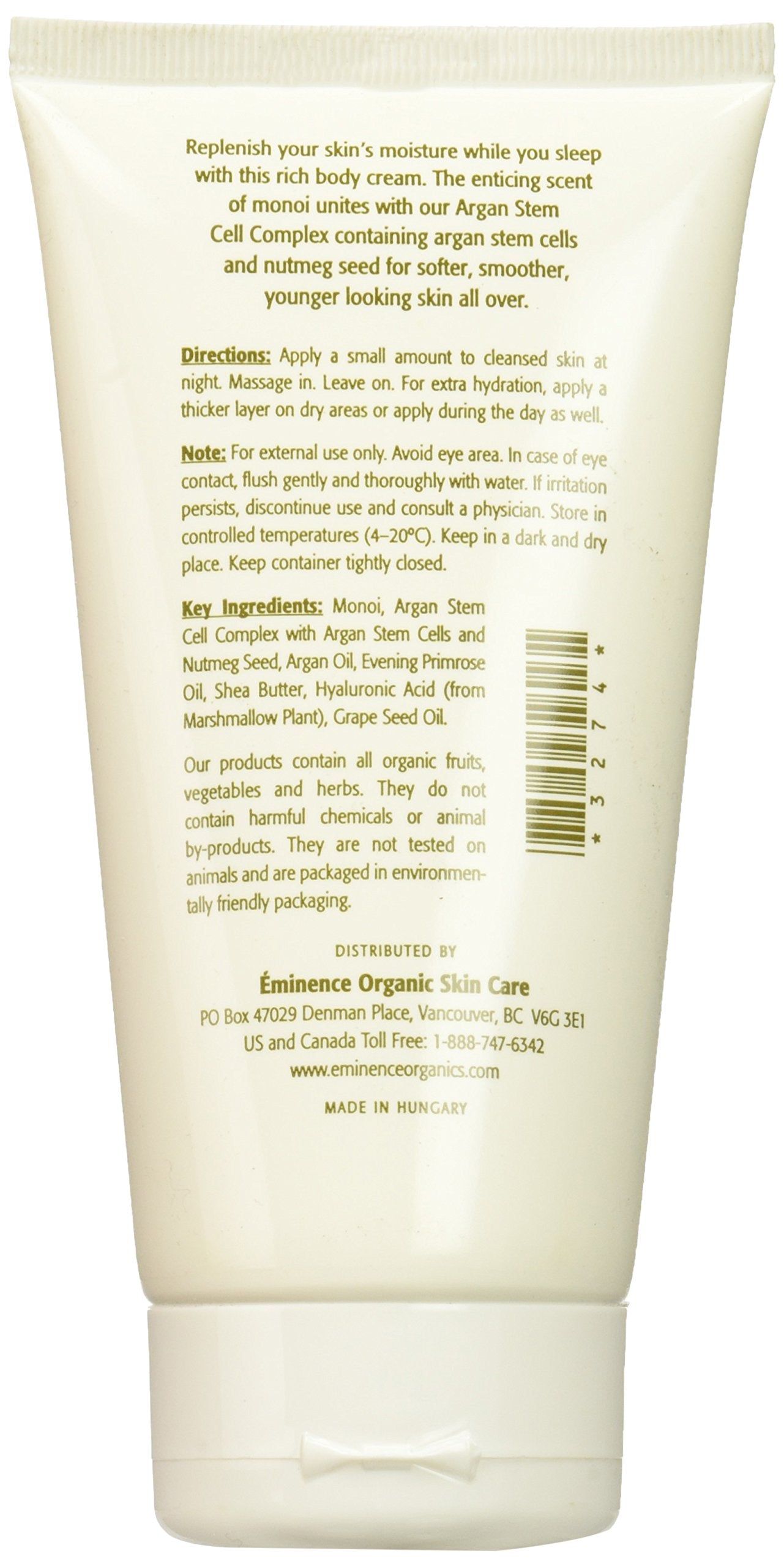 Eminence Monoi Crème Nuit — application nocturne simple pour peau sèche et repulpée