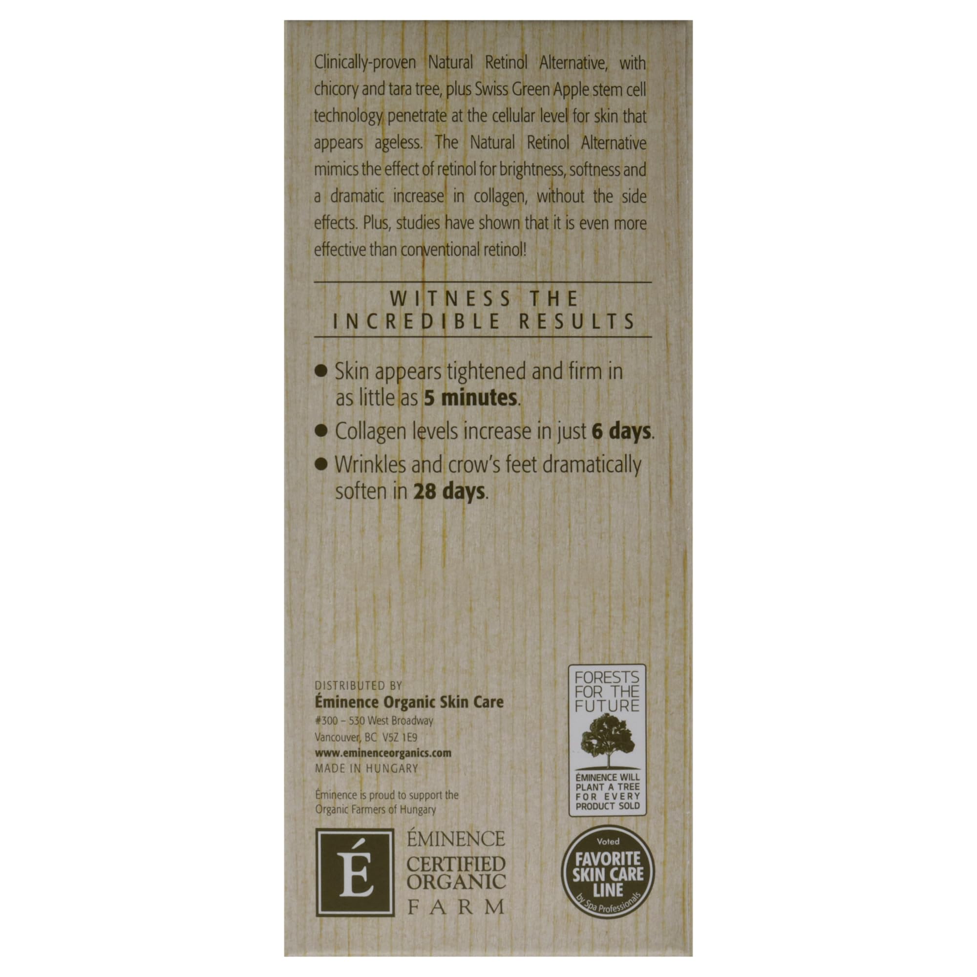 Origine Hongrie : Eminence, sérum yeux pour résultats durables.