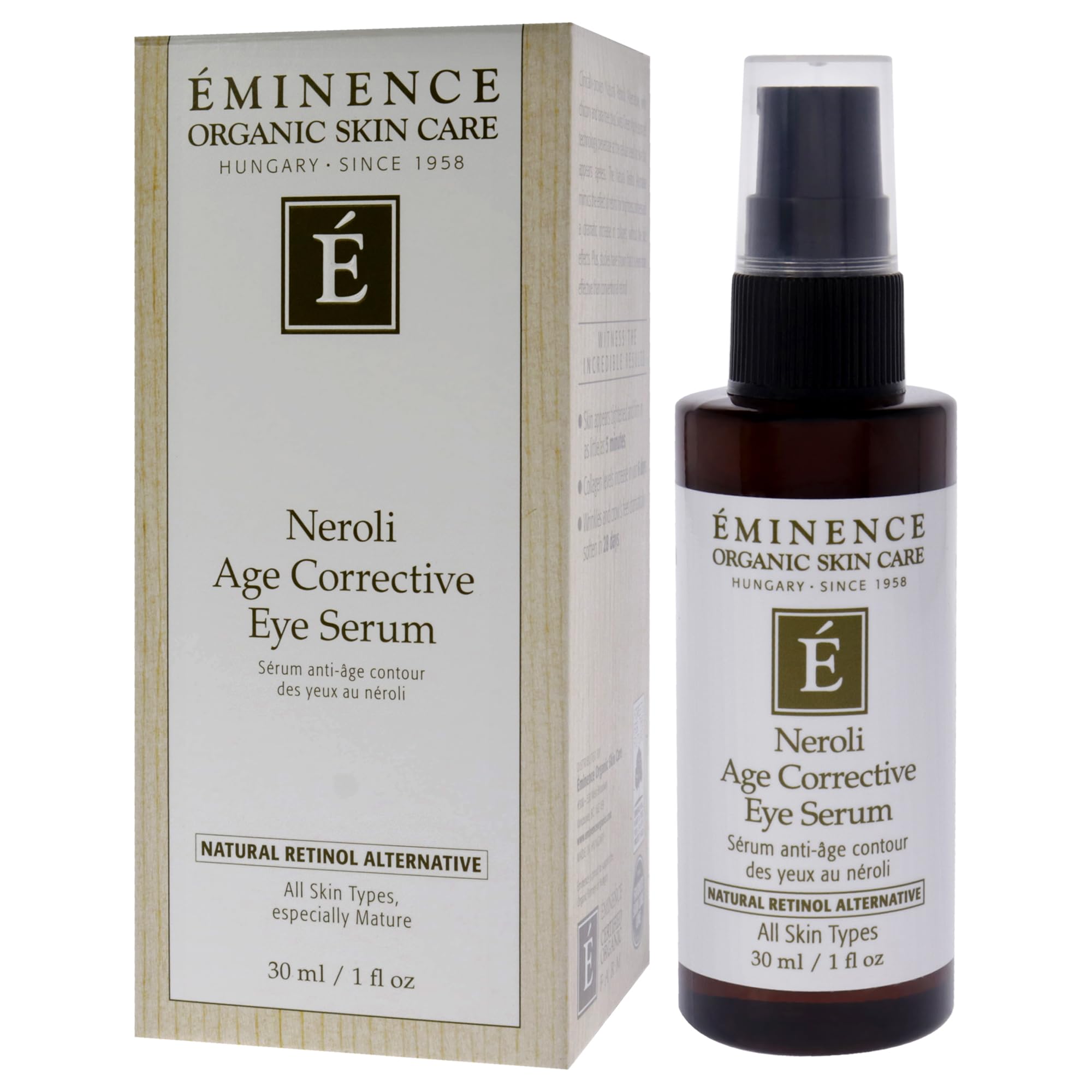 Le flacon Neroli Eminence facilite l’application quotidienne sur le contour des yeux.