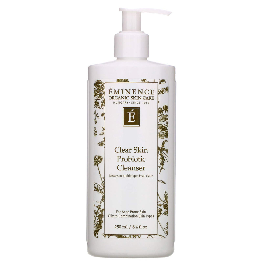 Eminence Clear Skin Probiotic Cleanser – bouteille, équilibre la peau en douceur