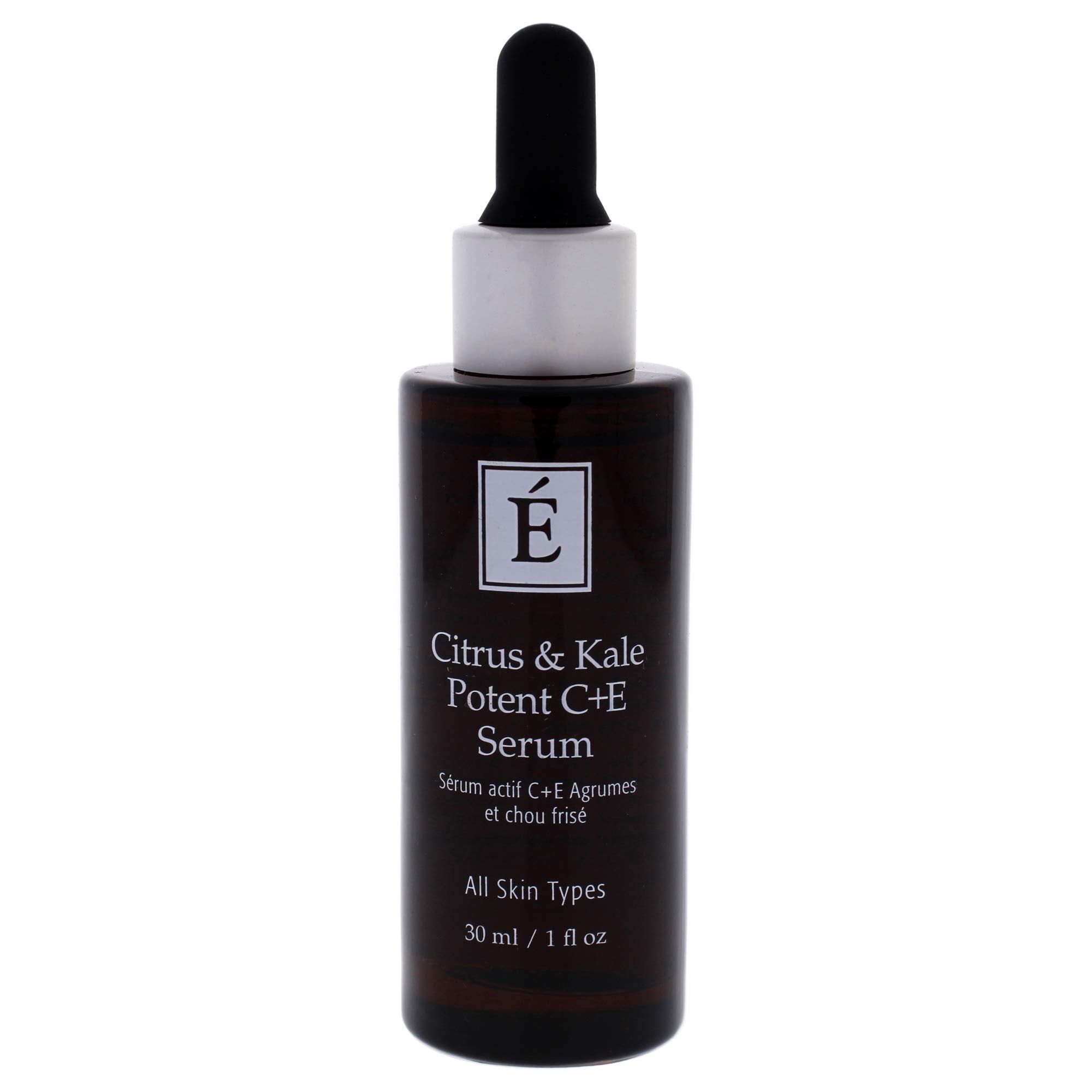 Texture veloutée du sérum Eminence Citrus & Kale prête à une absorption rapide sans résidu gras.