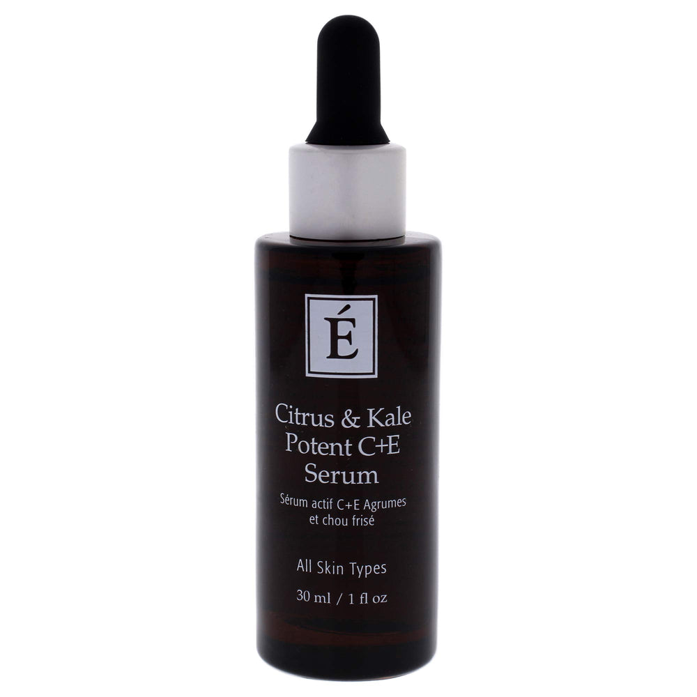 Texture veloutée du sérum Eminence Citrus & Kale prête à une absorption rapide sans résidu gras.