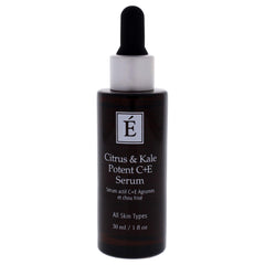Texture veloutée du sérum Eminence Citrus & Kale prête à une absorption rapide sans résidu gras.