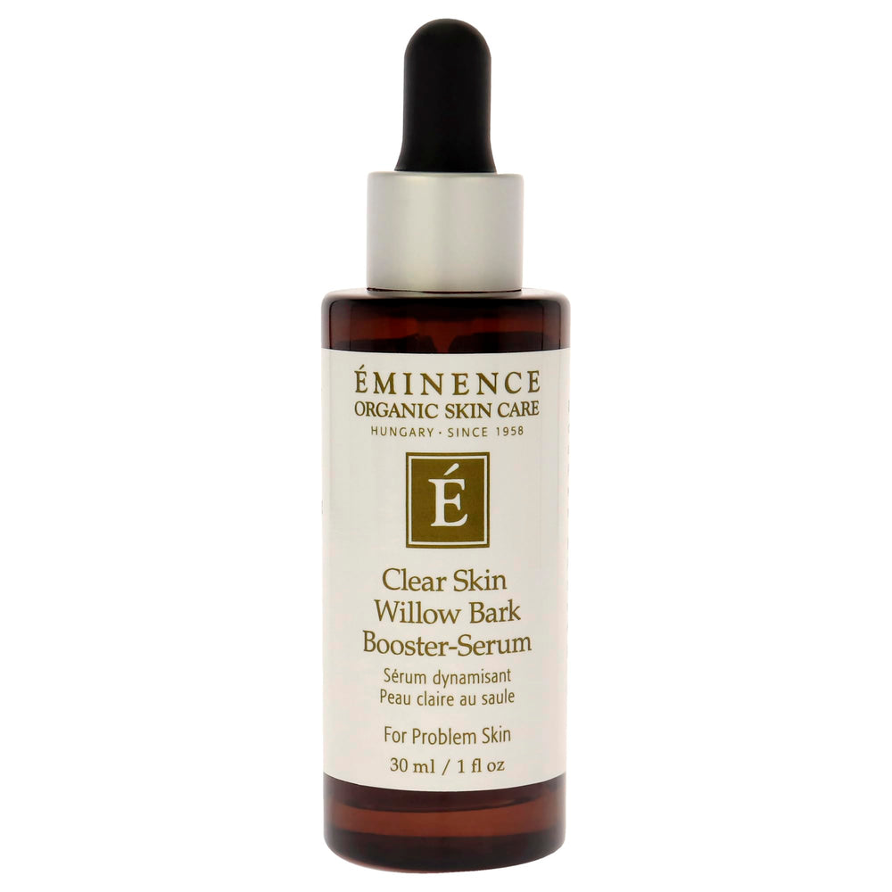 Texture sérum Eminence révélant peau plus lisse et tonifiée.
