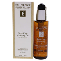 Éminence Stone Crop Huile Démaquillante – bouteille élégante prête au démaquillage en douceur.