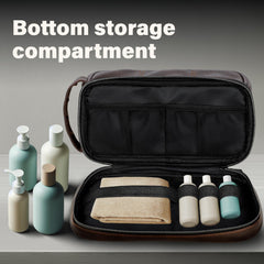 Emissary sac-toilette-rangement-bas-elastiques, espace sécurisé pour articles sensibles.