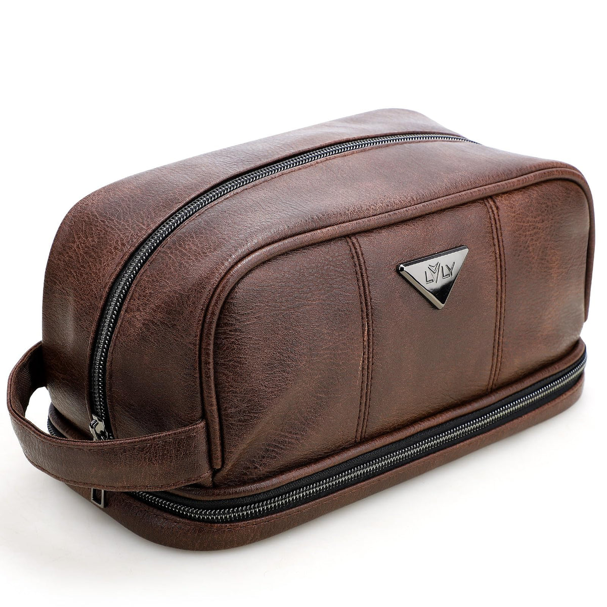 Emissary sac-toilette-voyage-cuir, trousse légère idéale pour déplacements.