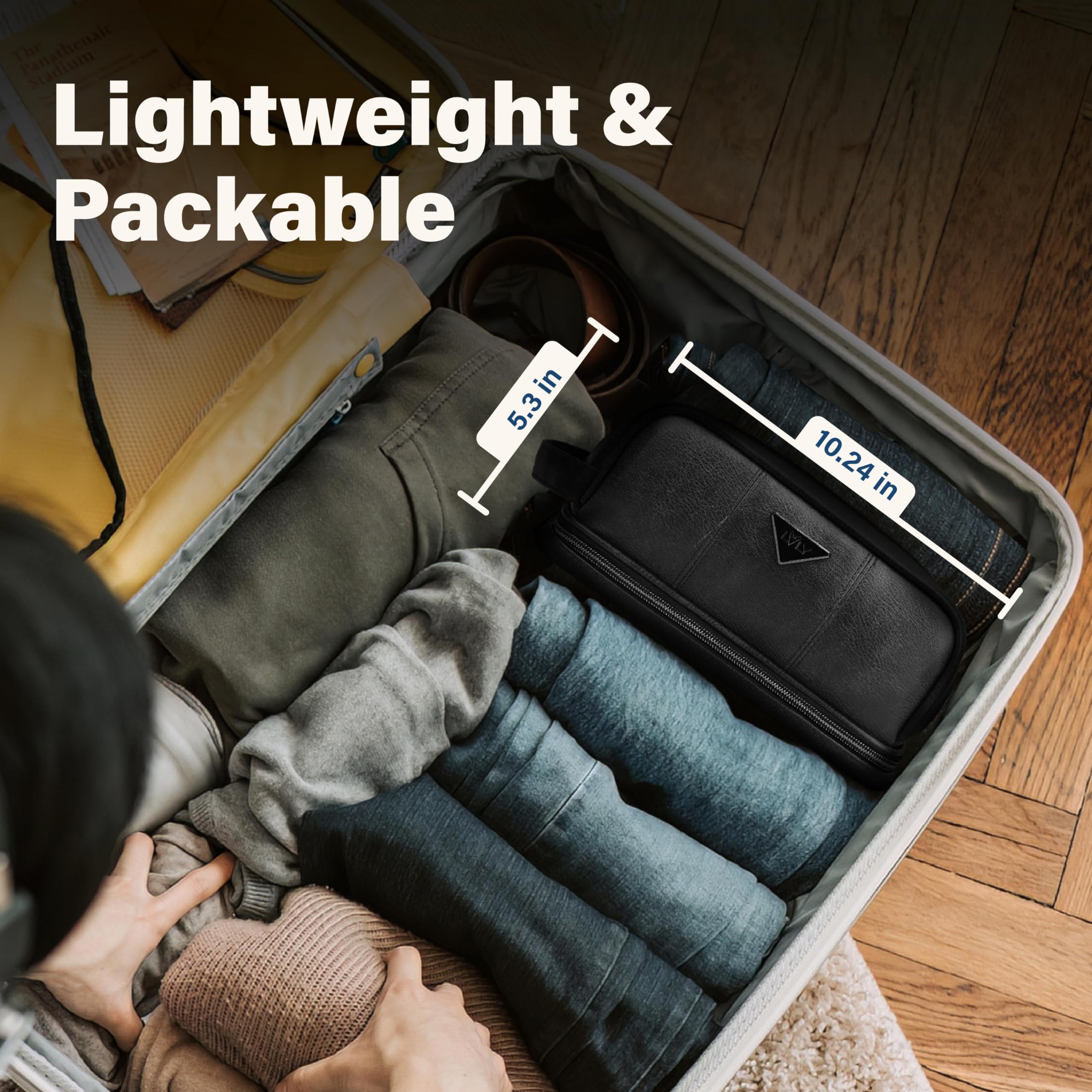 Poignée latérale pratique sur la trousse Emissary pour voyager facilement