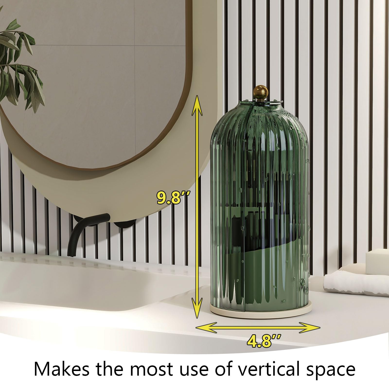 Design compact et durable Emljkvp pour salle de bains verte