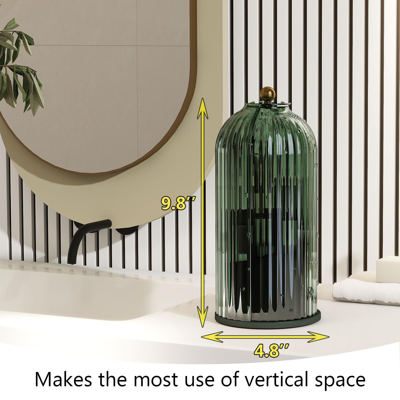 Emljkvp vert all-green: finition verte apaisante pour l'espace beauté.