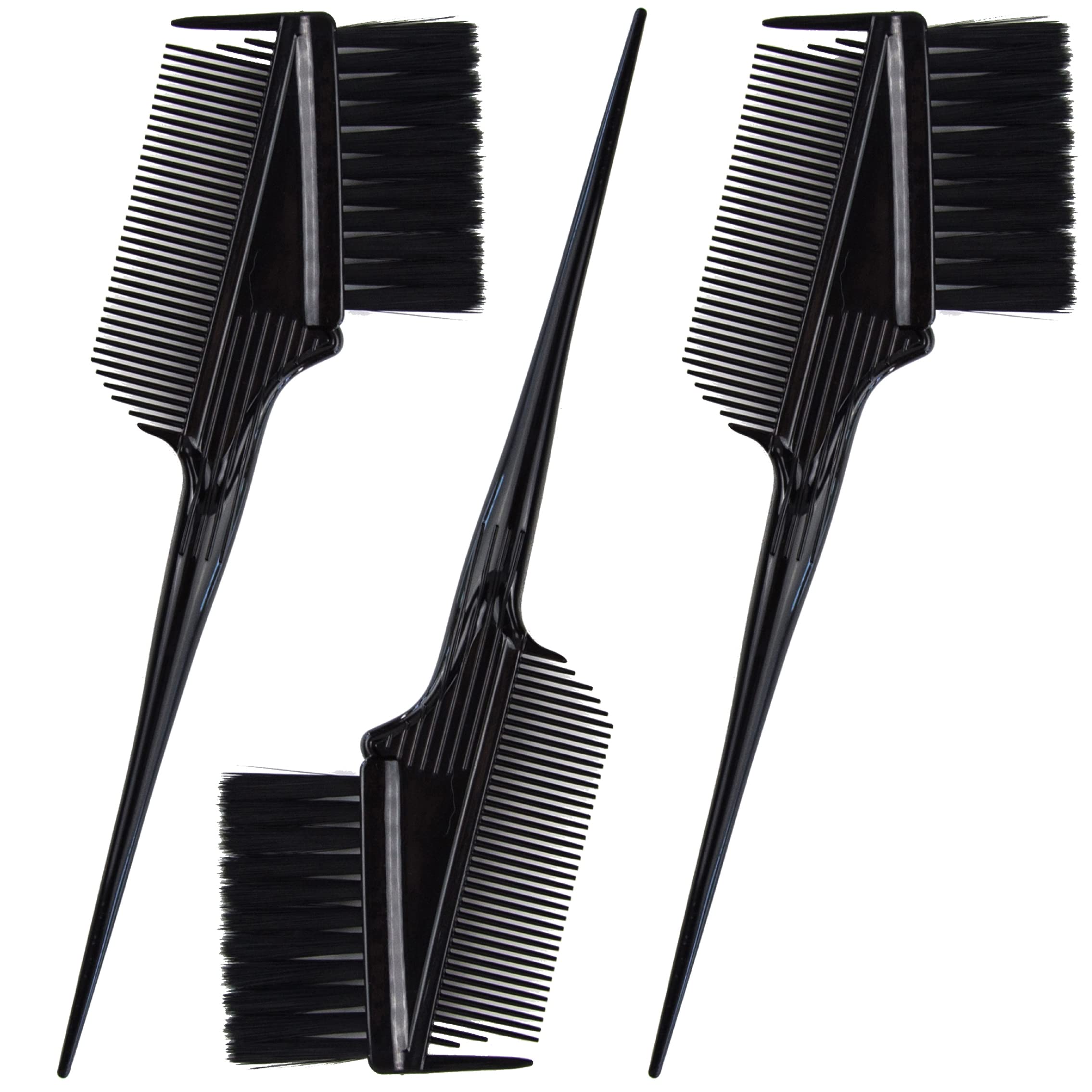 Brosse Emperor pour coloration, ensemble de 3, angle droit pour application rapide et précise.