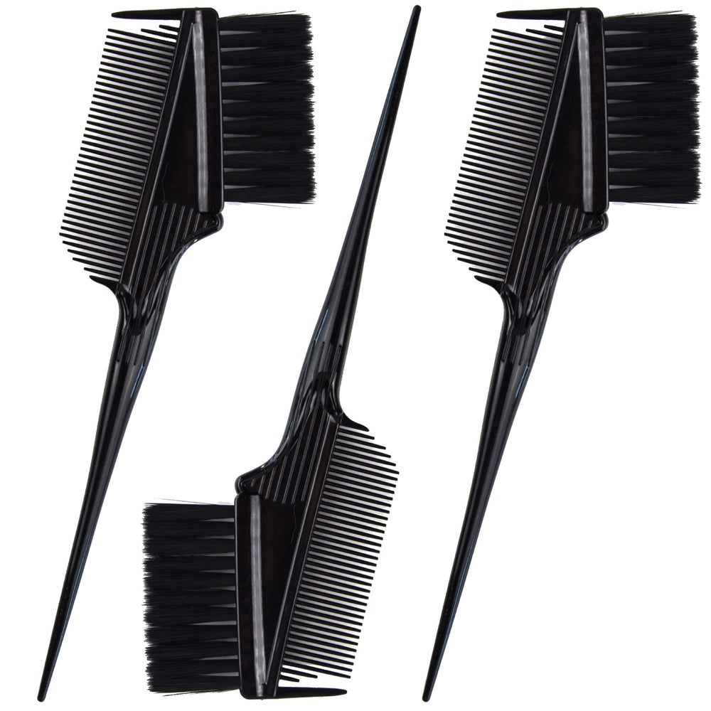 Brosse Emperor pour coloration, ensemble de 3, angle droit pour application rapide et précise.