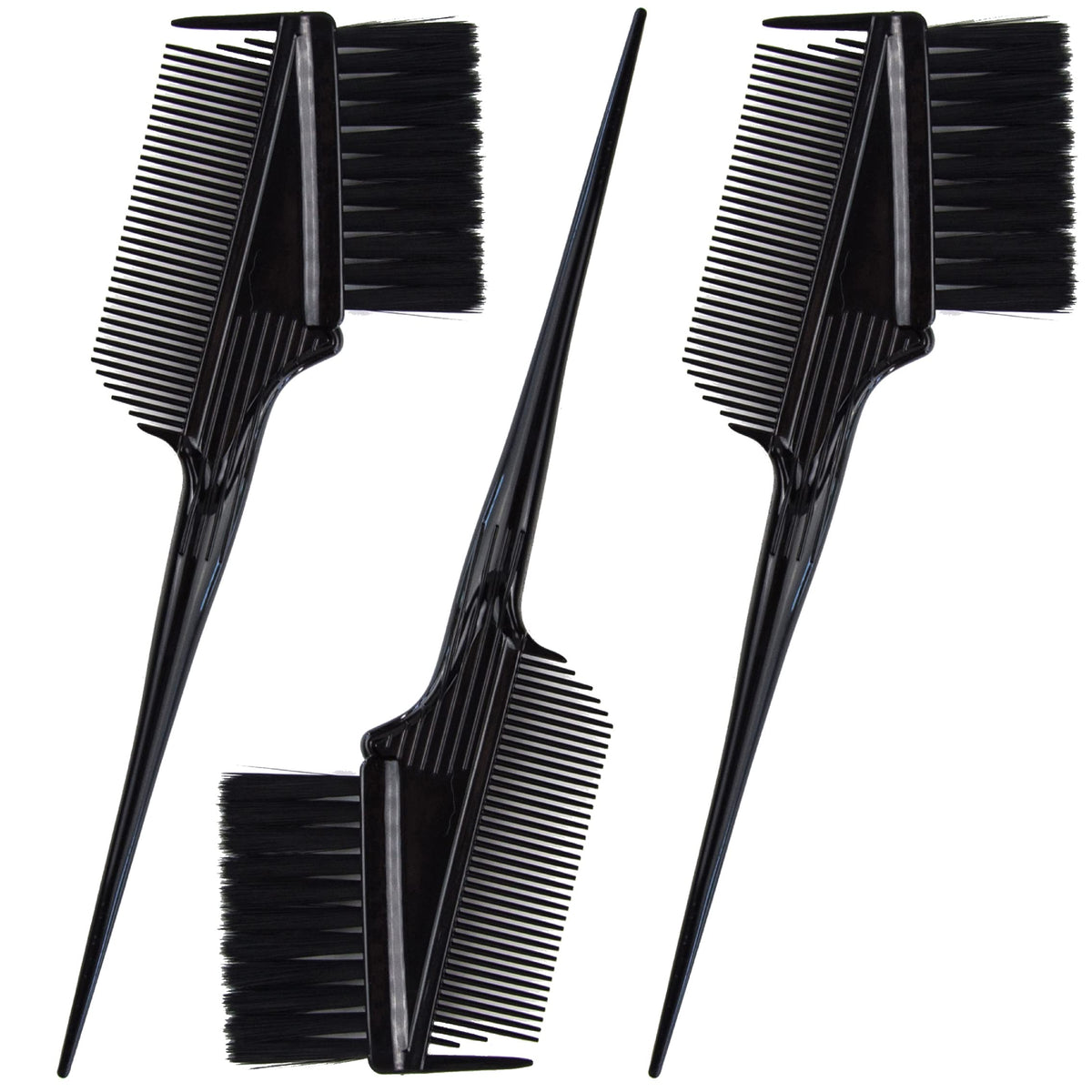 Brosse Emperor pour coloration, ensemble de 3, angle droit pour application rapide et précise.