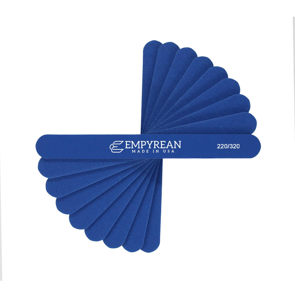 Lime Empyrean Files double-face 220/320 pour contours précis.