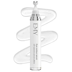 EMY Eye Roller avec caféine et hyaluron, vue produit et bénéfices visibles.