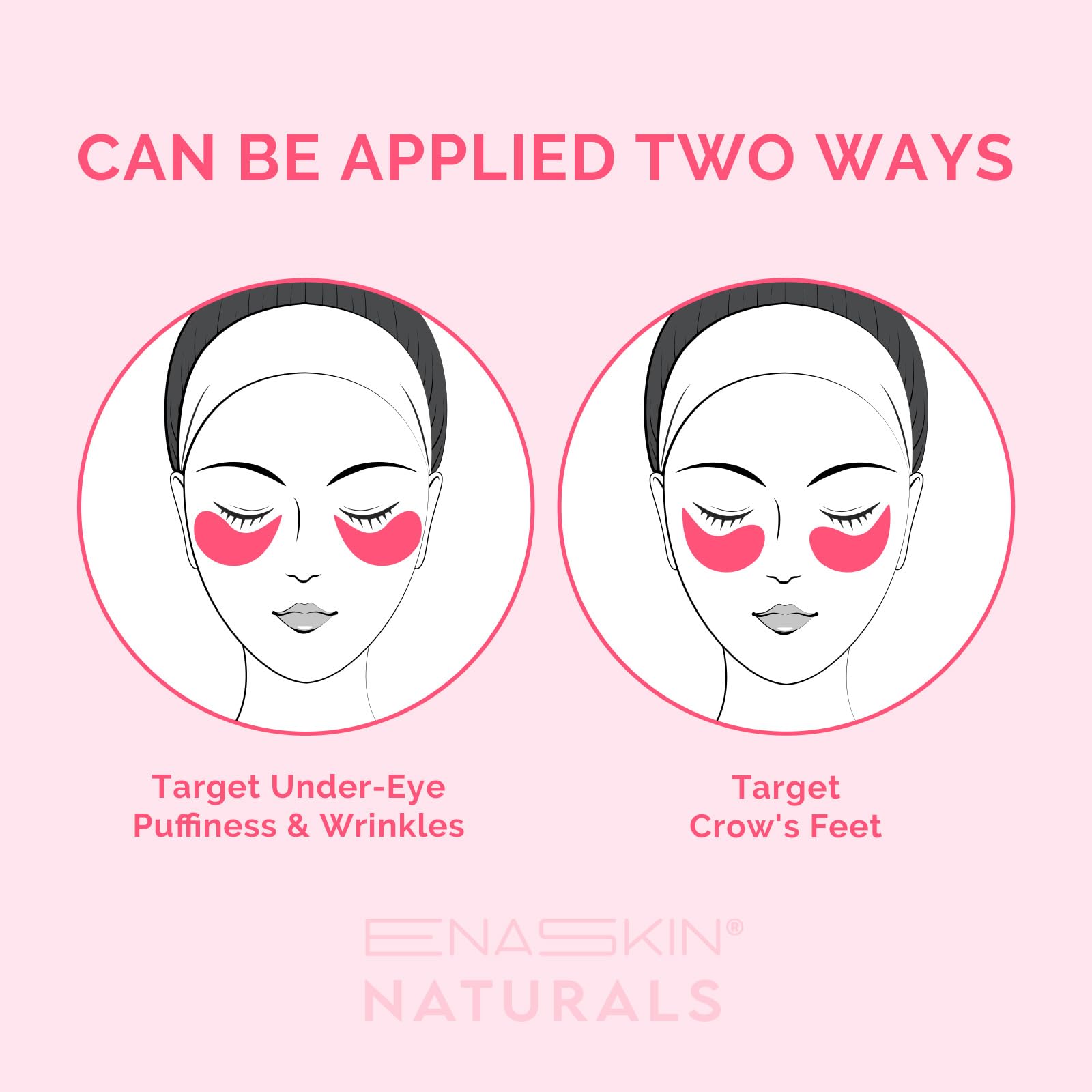 Kit 2 paquets patches yeux Enaskin Naturals pour une routine complète