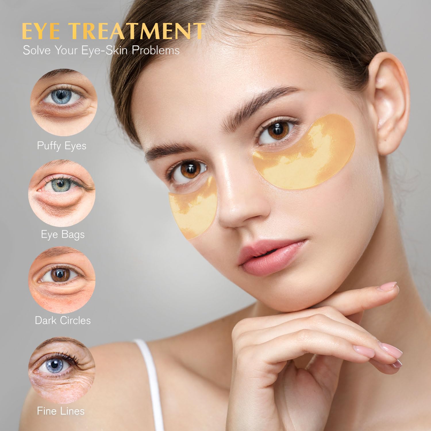 Enaskin Naturals masque-yeux-24k-or texture soyeuse pour une application agréable.
