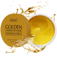 Enaskin Naturals masques-yeux-24k-or apportant hydratation et fraîcheur.
