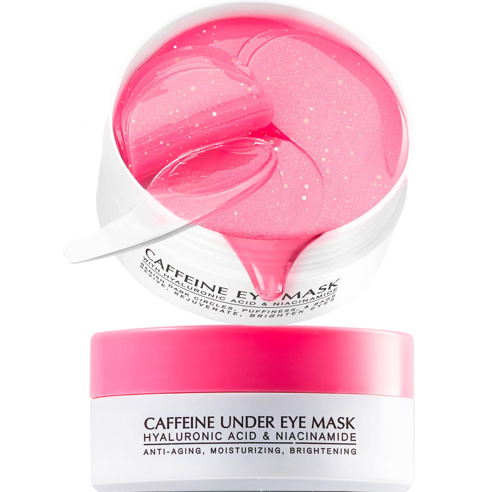 Patchs yeux Enaskin Naturals caféine et hyaluronique pour un réveil frais.