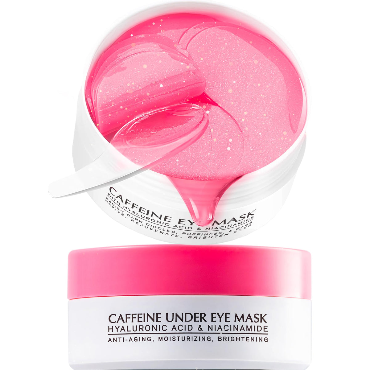 Patchs yeux Enaskin Naturals caféine et hyaluronique pour un réveil frais.
