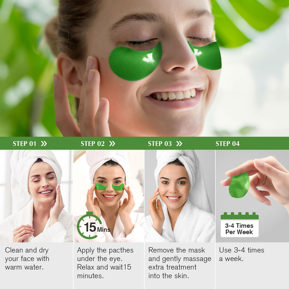 Patchs yeux Enaskin Naturals faciles à appliquer en 20 minutes.