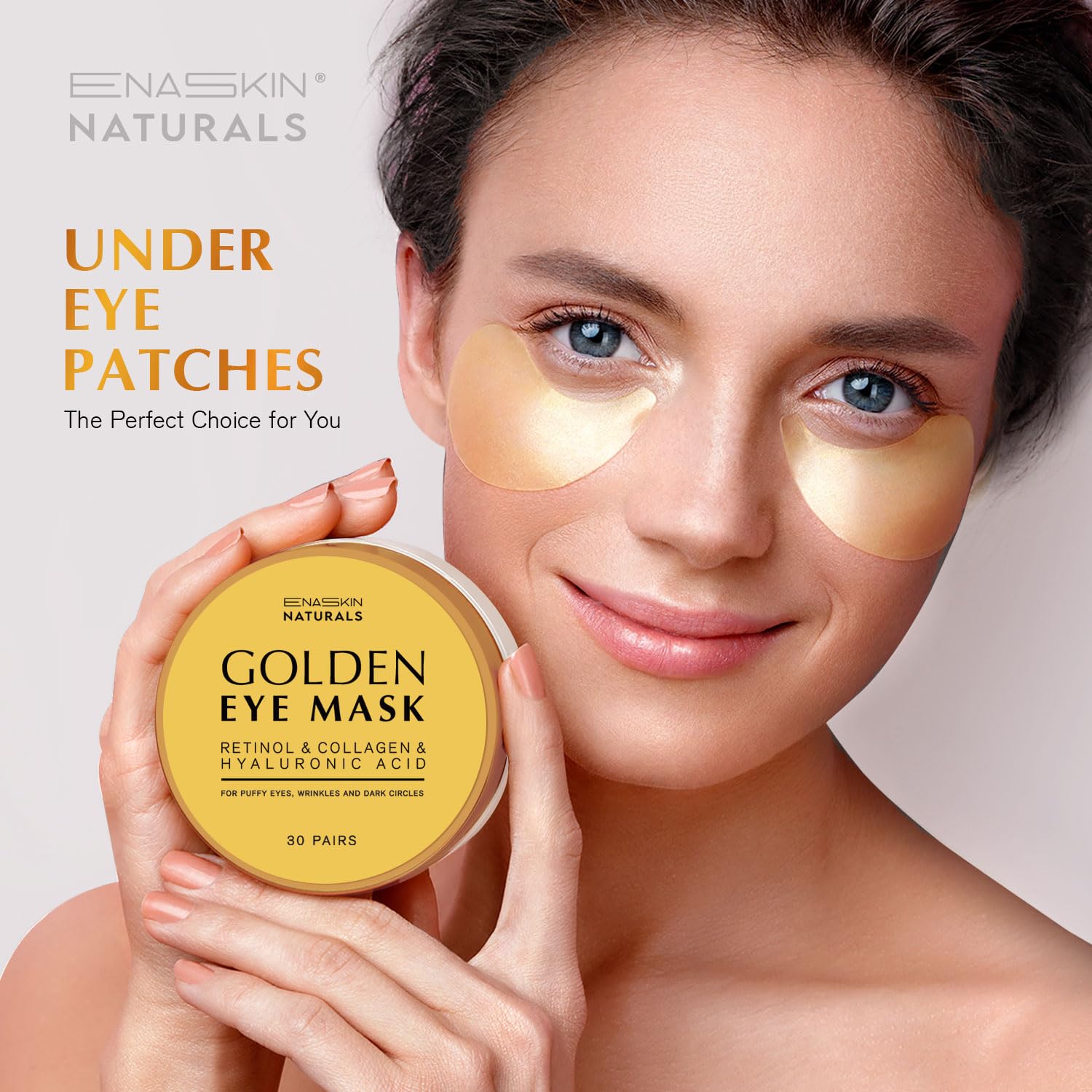 Enaskin Naturals routine-yeux-24k-or favorise un rituel hydratant.