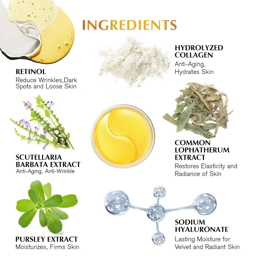 Patchs Enaskin Naturals sous-yeux au collagène pour améliorer l’élasticité du contour.