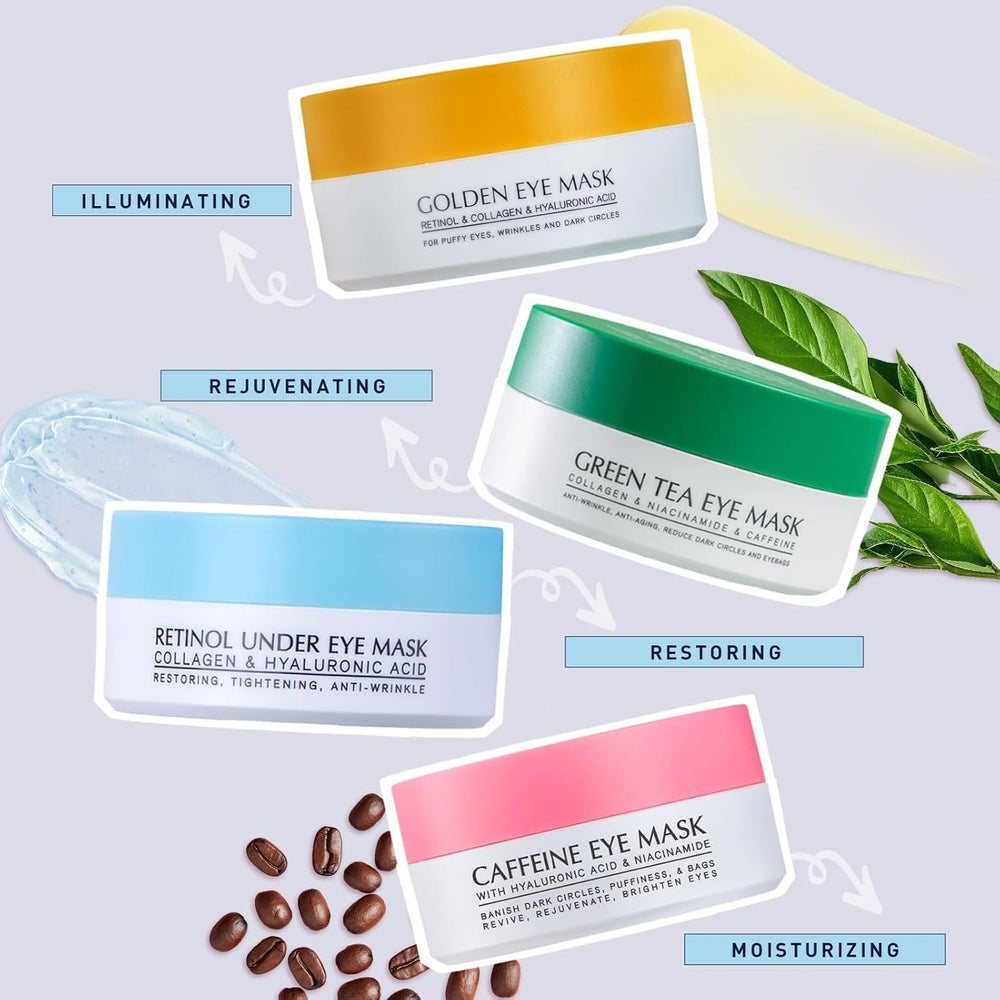 Paquets 120 pièces Enaskin Naturals sous-yeux pour une routine polyvalente.