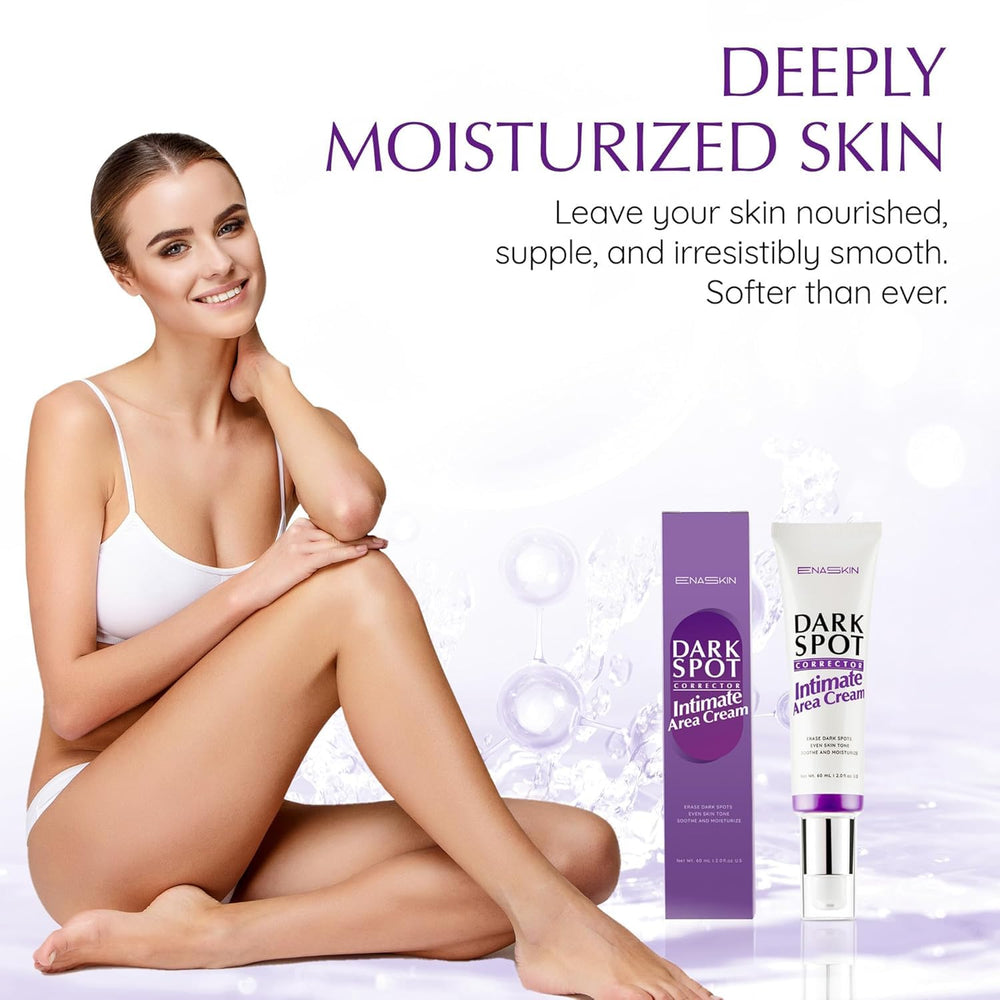 Teint naturel et peau lumineuse avec EnaSkin après utilisation.