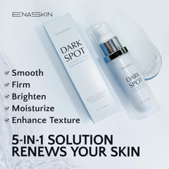 Application matinale du Sérum EnaSkin sur le visage.