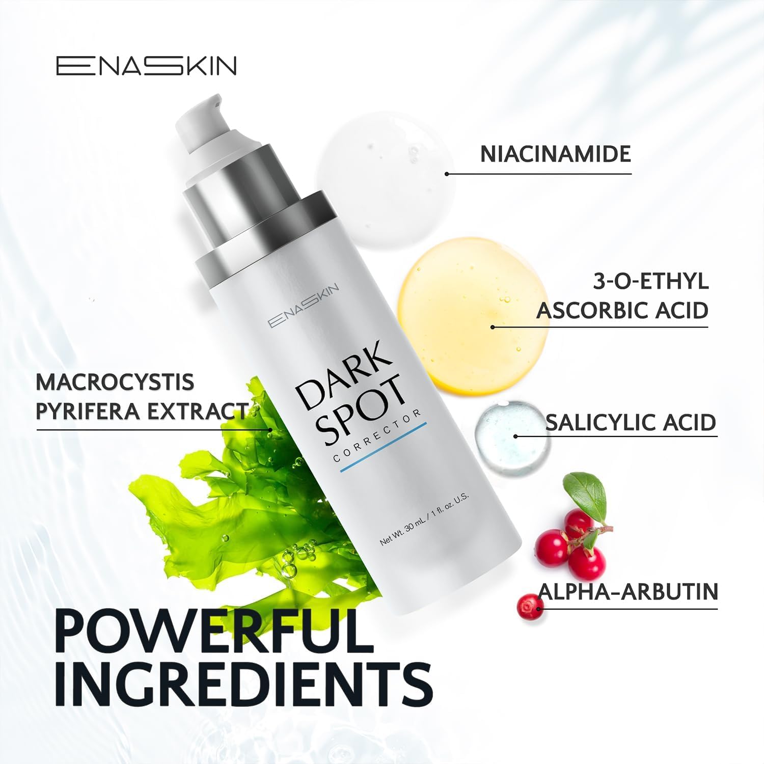 Acide 3-O-Éthyl ascorbique d'EnaSkin pour l'éclat.