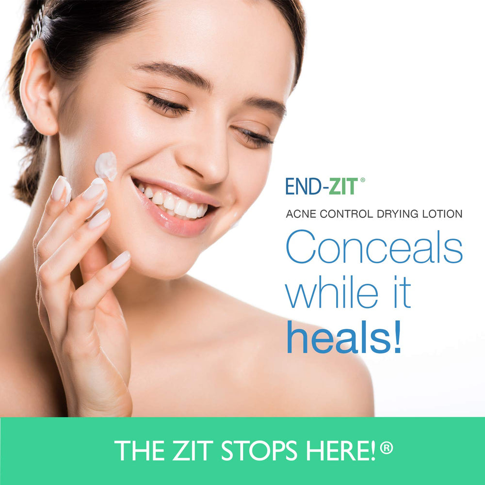 End-zit couverture des points visibles: fini naturel sous maquillage.