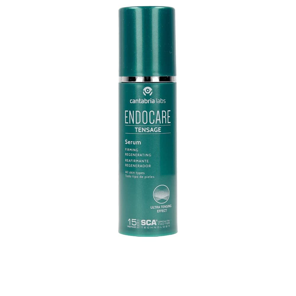 Endocare Tensage Serum, bouteille 30 ml prête pour hydrater et régénérer la peau.