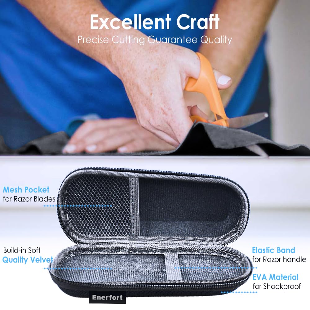 Enerfort avec poignée portable, étui léger pour transporter votre rasoir.