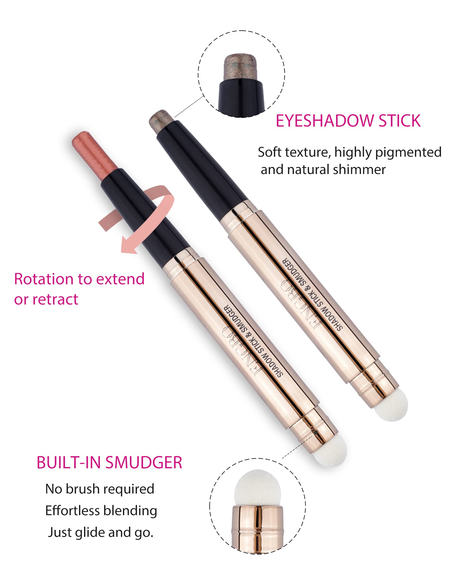 Enfuntins Stylo Ombre: application facile pour un regard lumineux sans effort.