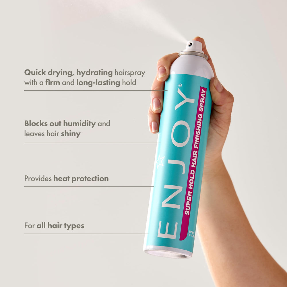 Enjoy brume de finition: volume et brillance sans alourdir les cheveux.