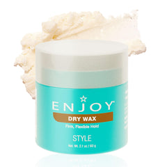 Enjoy Cire Sèche – texture pliable pour modeler facilement les cheveux.