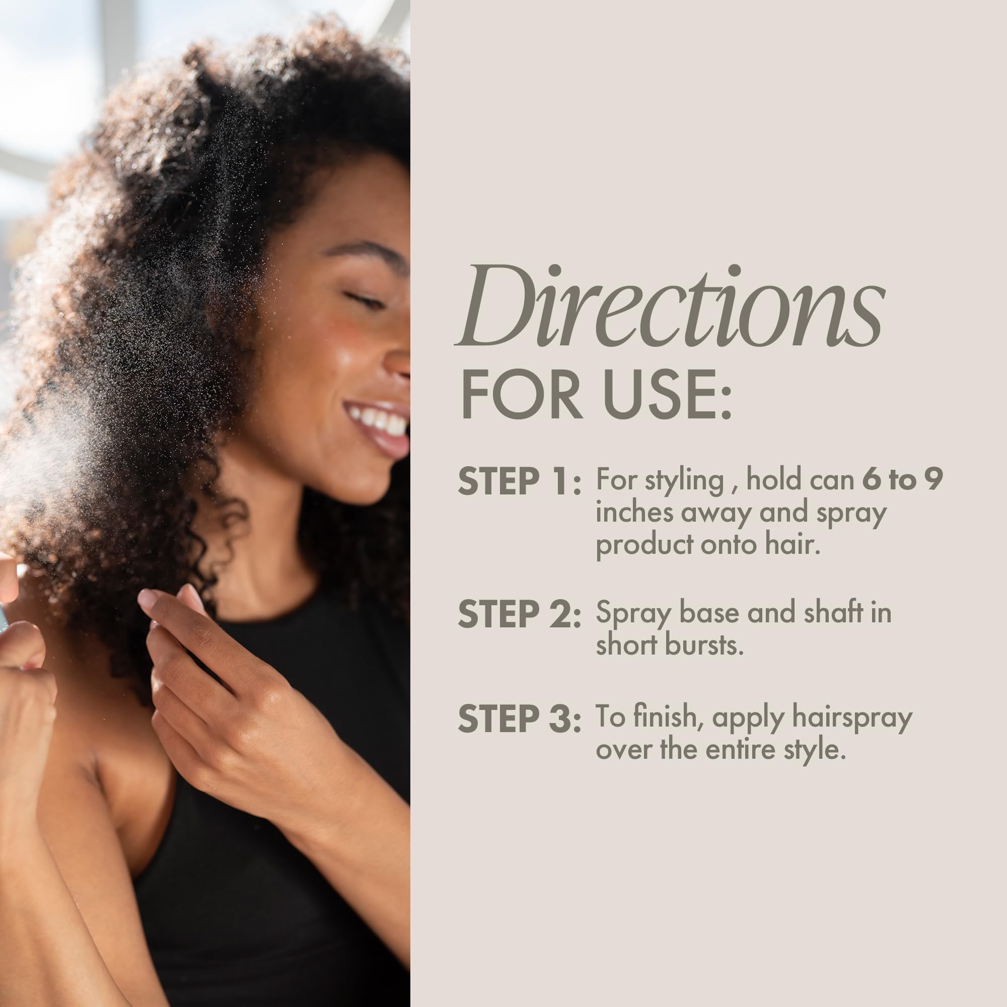 Enjoy Spray mise-en-forme, inspire le style durable.