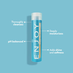 Enjoy Conditionneur Hydratant, texture crèmeuse douceur et brillance apparentes