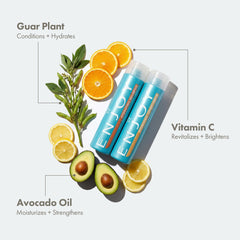 Enjoy Shampoing et Après-Shampoing: cheveux brillants après lavage