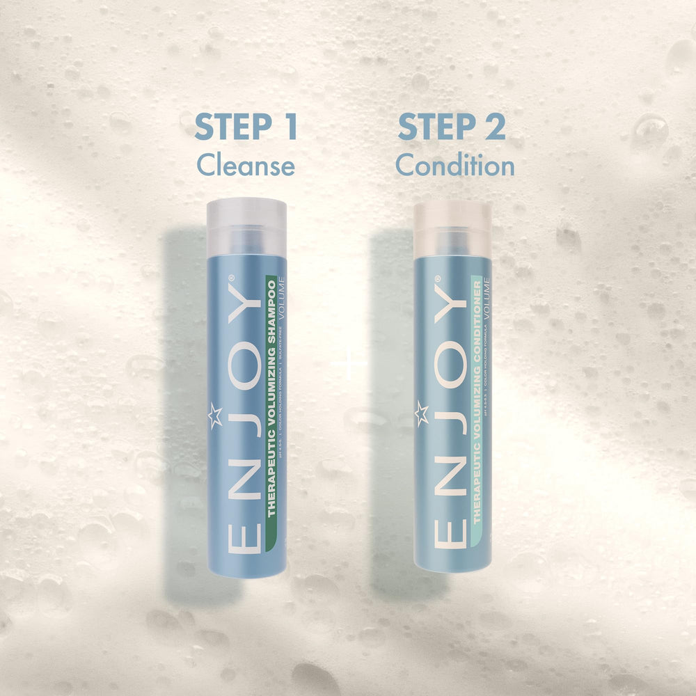 Enjoy Shampoing Usage Quotidien: routine rapide pour cheveux fins.