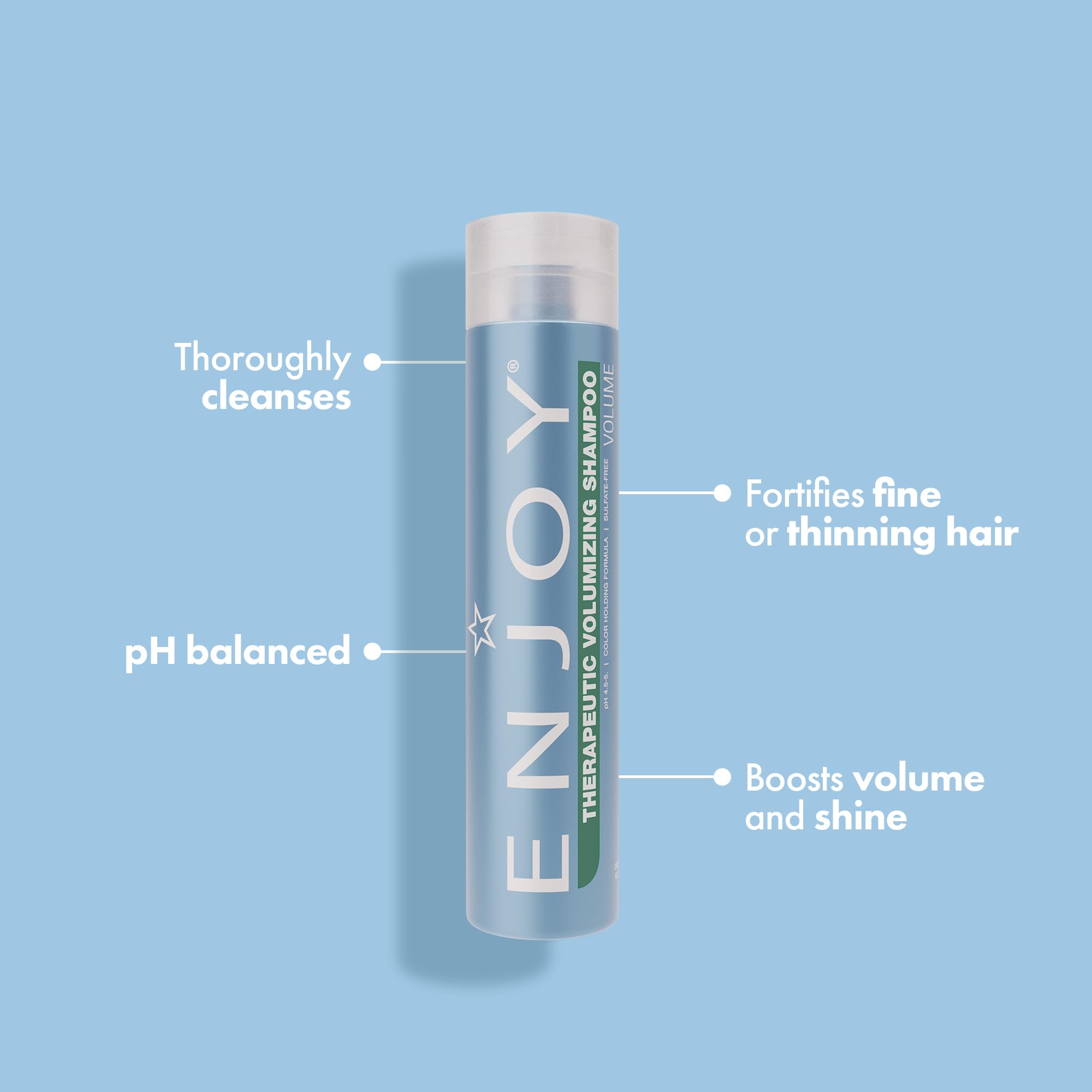Enjoy Shampoing Volumisant Texture-Mousse: mousse légère qui n'alourdit pas les cheveux.