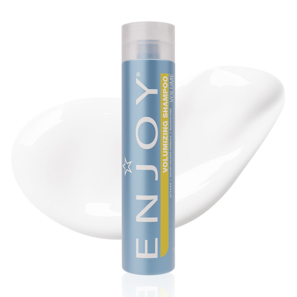 Enjoy Shampoo Volumisant, bouteille visible, offre volume durable sans sulfates