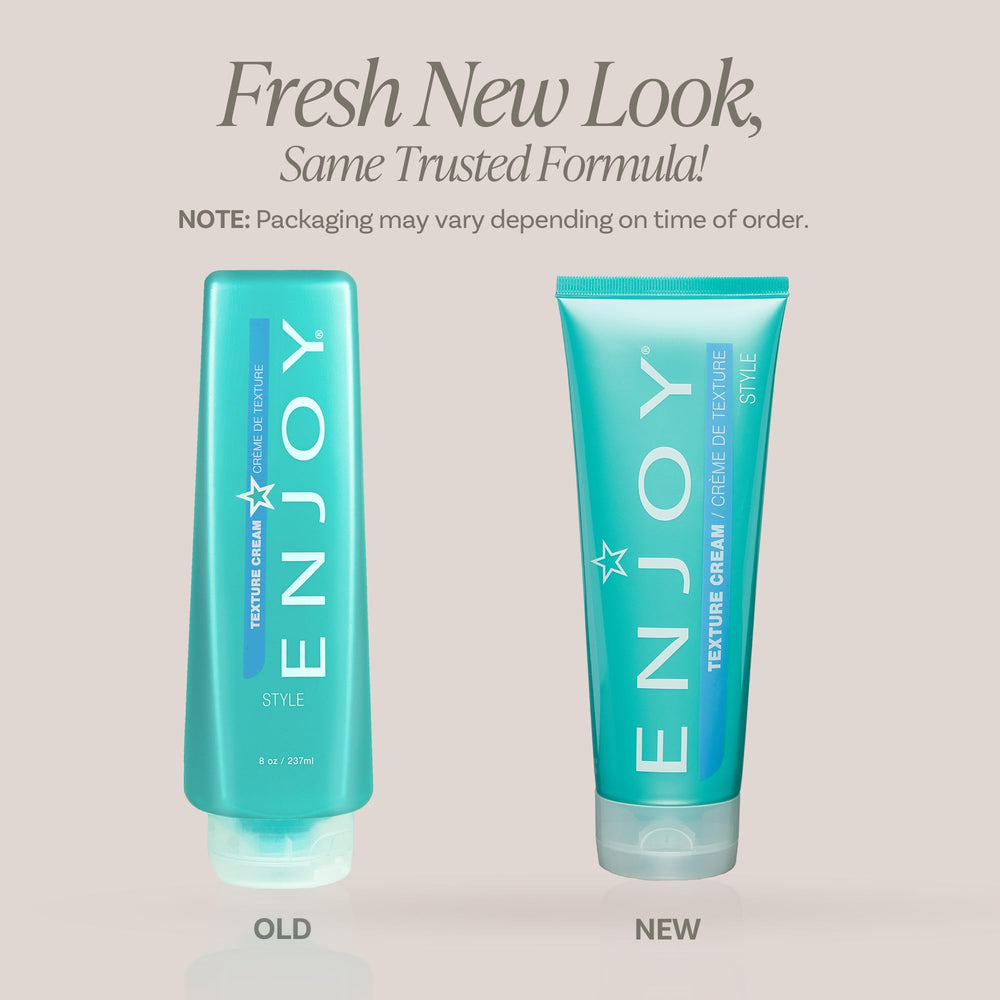 Enjoy Texture Cream anti-frisage pour un fini léger et maîtrisé.