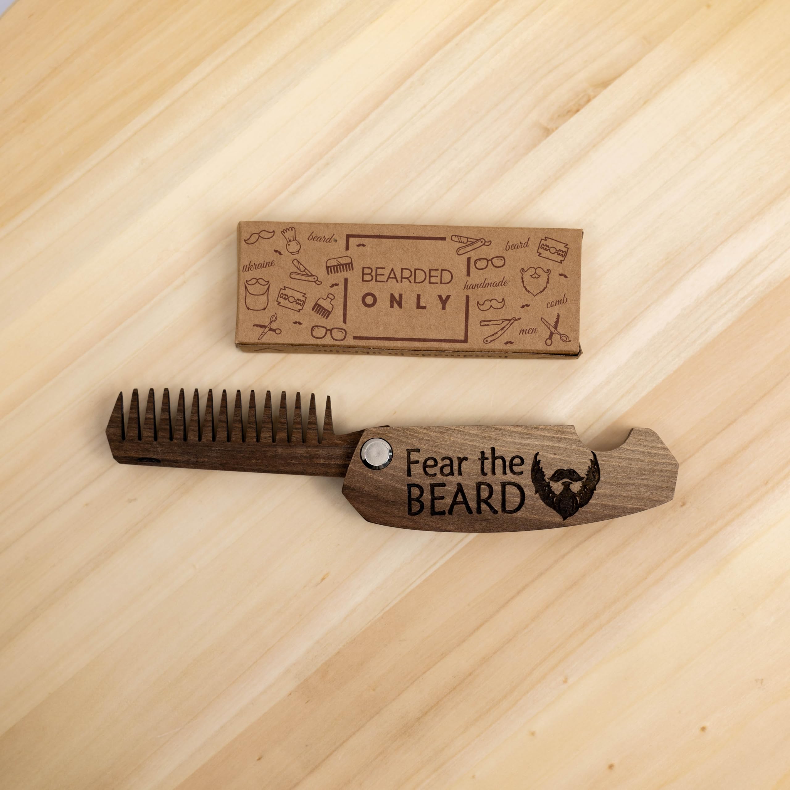 Enjoy The Wood peigne barbe moustache usage quotidien et portable