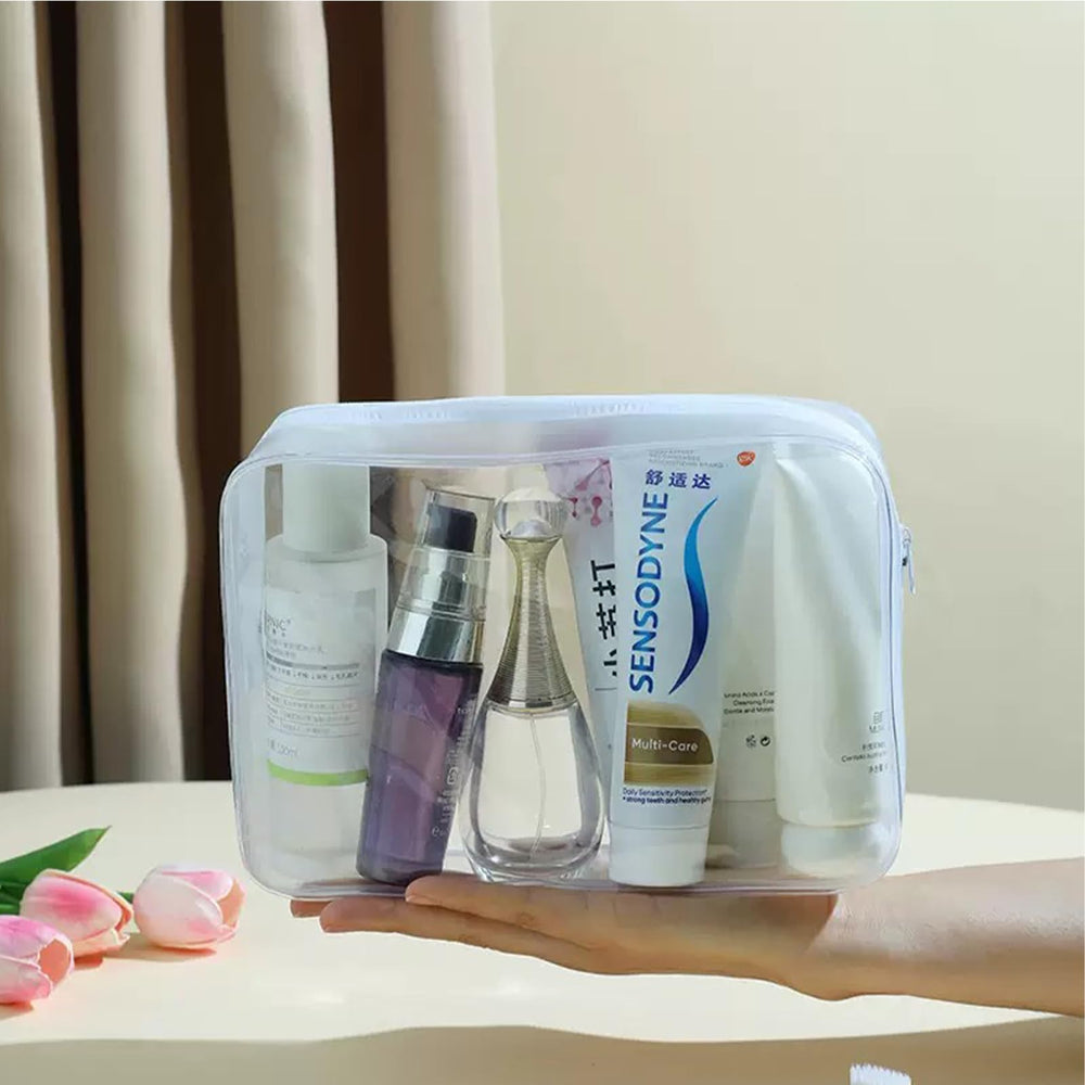 Enorteen organisateur-trousse soins zippé, rangement structuré pour week-ends et voyages
